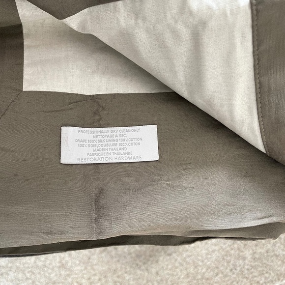 Restoration Hardware Thai Silk Curtains - Picture 1 of 4